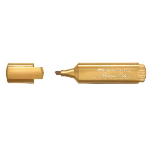 FABER CASTELL TEXLINER EVIDENZIATORE PUNTA SCALPELLO 1/5 mm ORO CONF 10 Pz.
